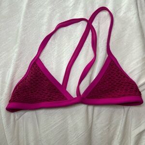 Posh Pua Pink Textured Bikini Bralette